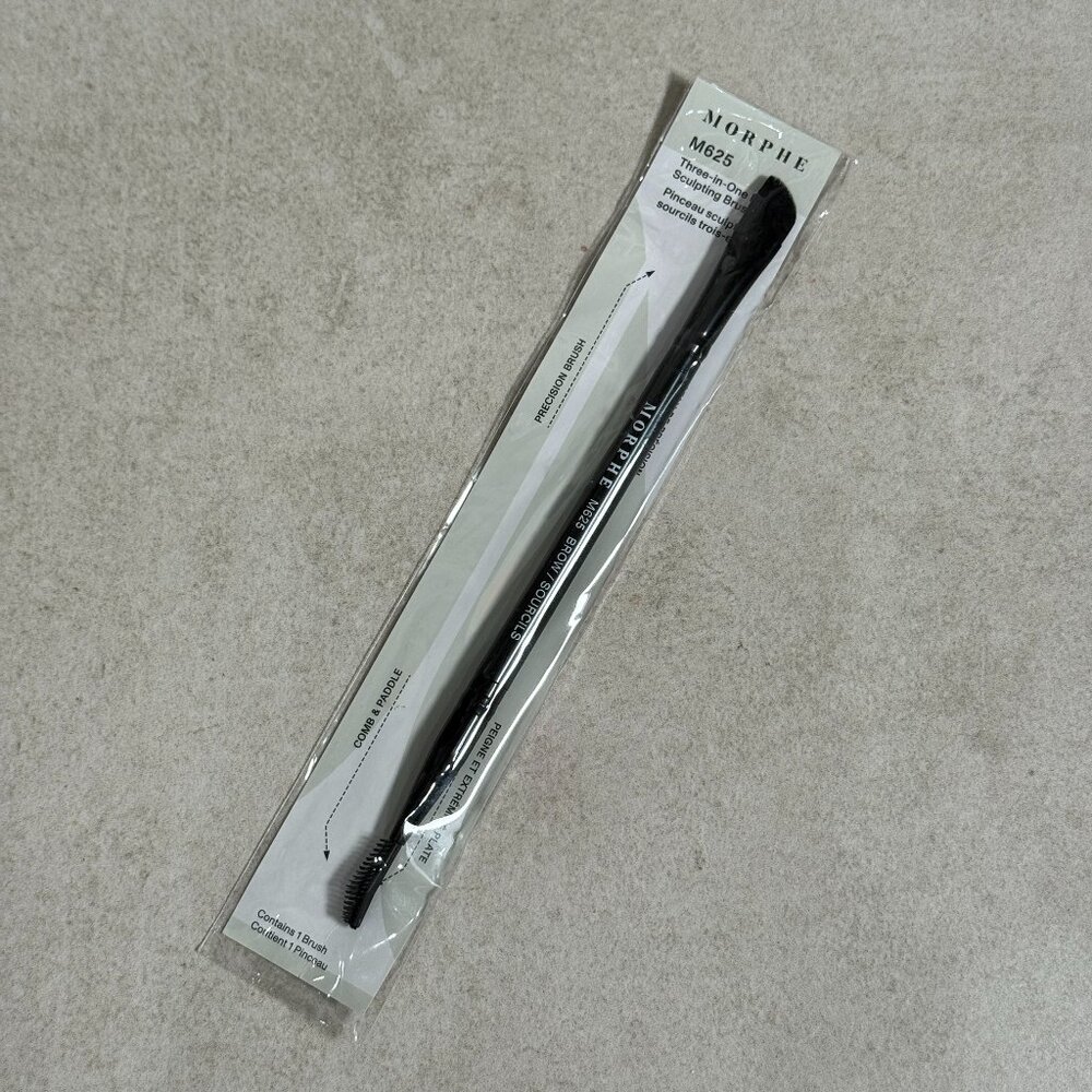 Morphe M625 Three-in-One Brow Sculpting Brush New